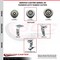 Service Caster 5 Inch Thermoplastic Rubber Caster Set with Ball Bearings 2 Brakes 2 Rigid SCC-20S520-TPRBD-TLB-2-R-2 - alternate 6
